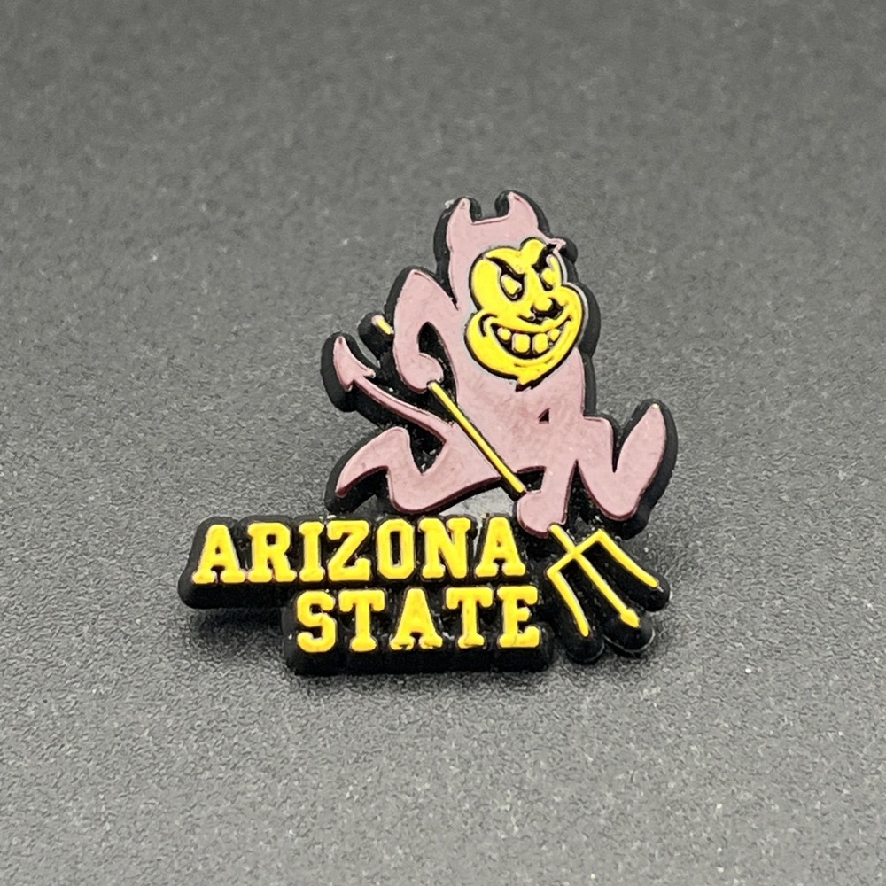Arizona State University Sun Devils Sparky Mascot Plastic Lapel Hat Pin